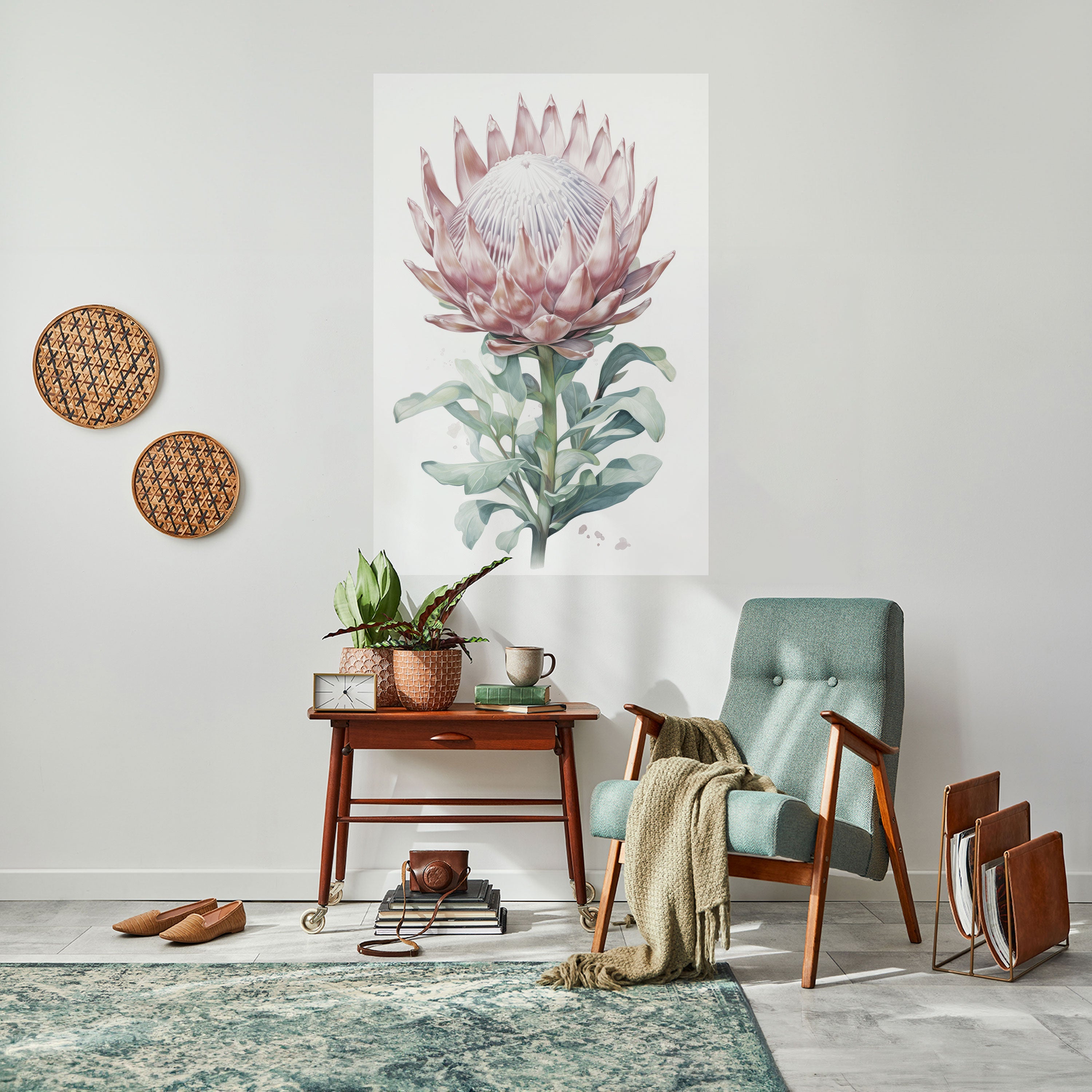 ROYAL PROTEA Vertikales Poster zum Abziehen und Aufkleben