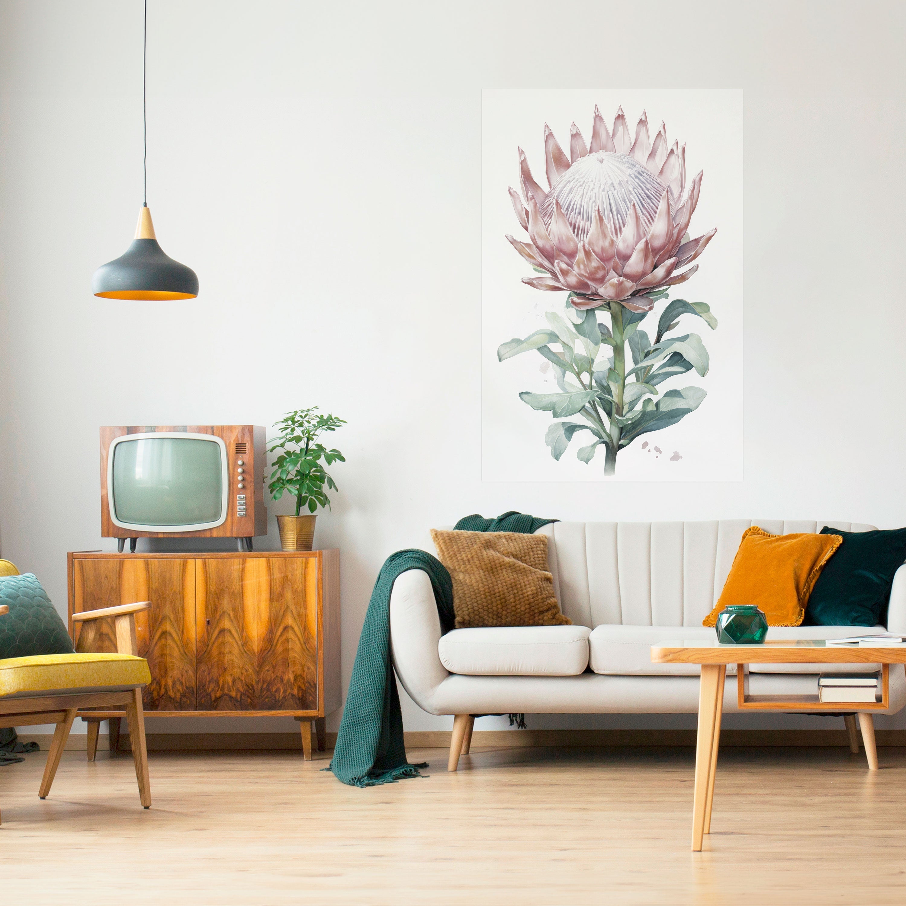 ROYAL PROTEA Vertikales Poster zum Abziehen und Aufkleben