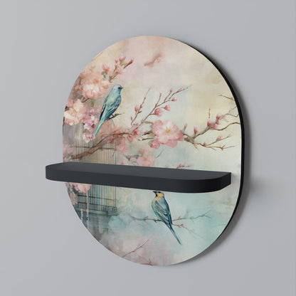 CHERRY BIRDSONG Dekoratives Wandregal