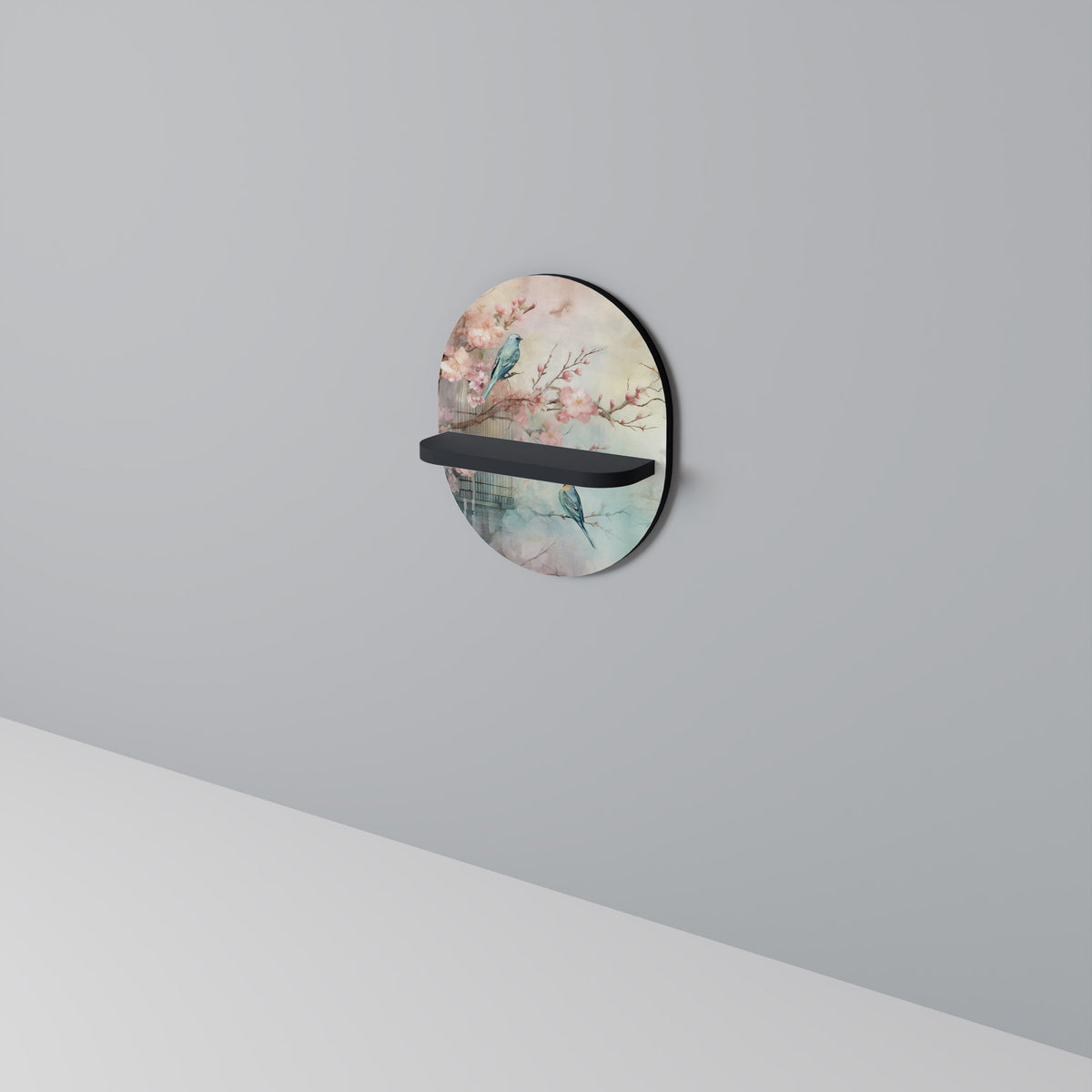 CHERRY BIRDSONG Dekoratives Wandregal