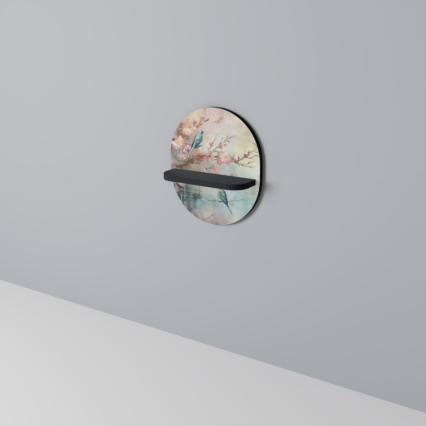 CHERRY BIRDSONG Dekoratives Wandregal