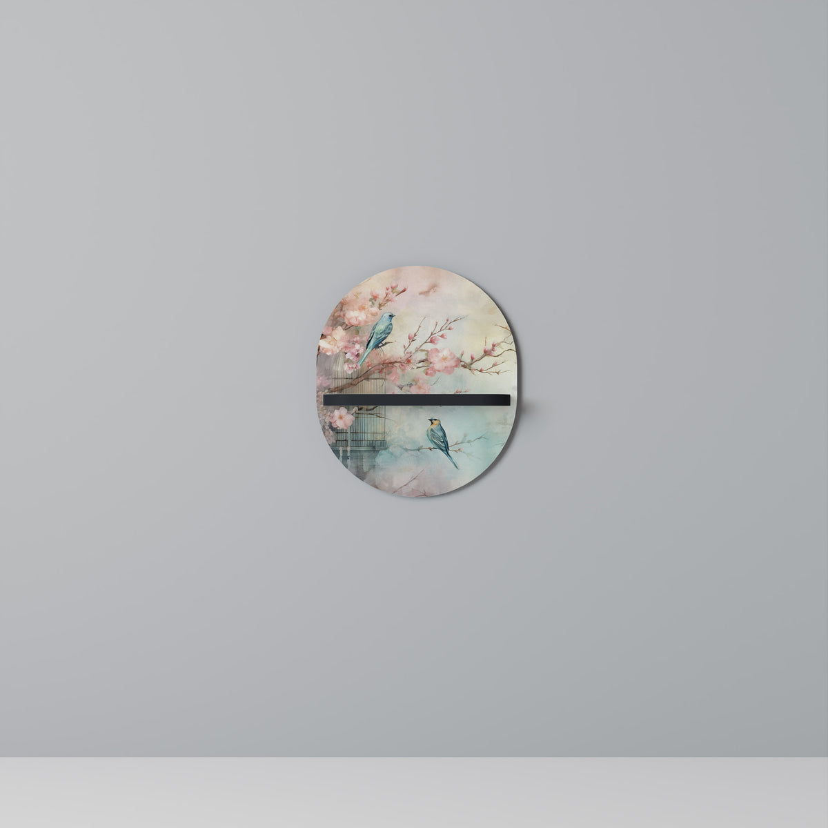 CHERRY BIRDSONG Dekoratives Wandregal