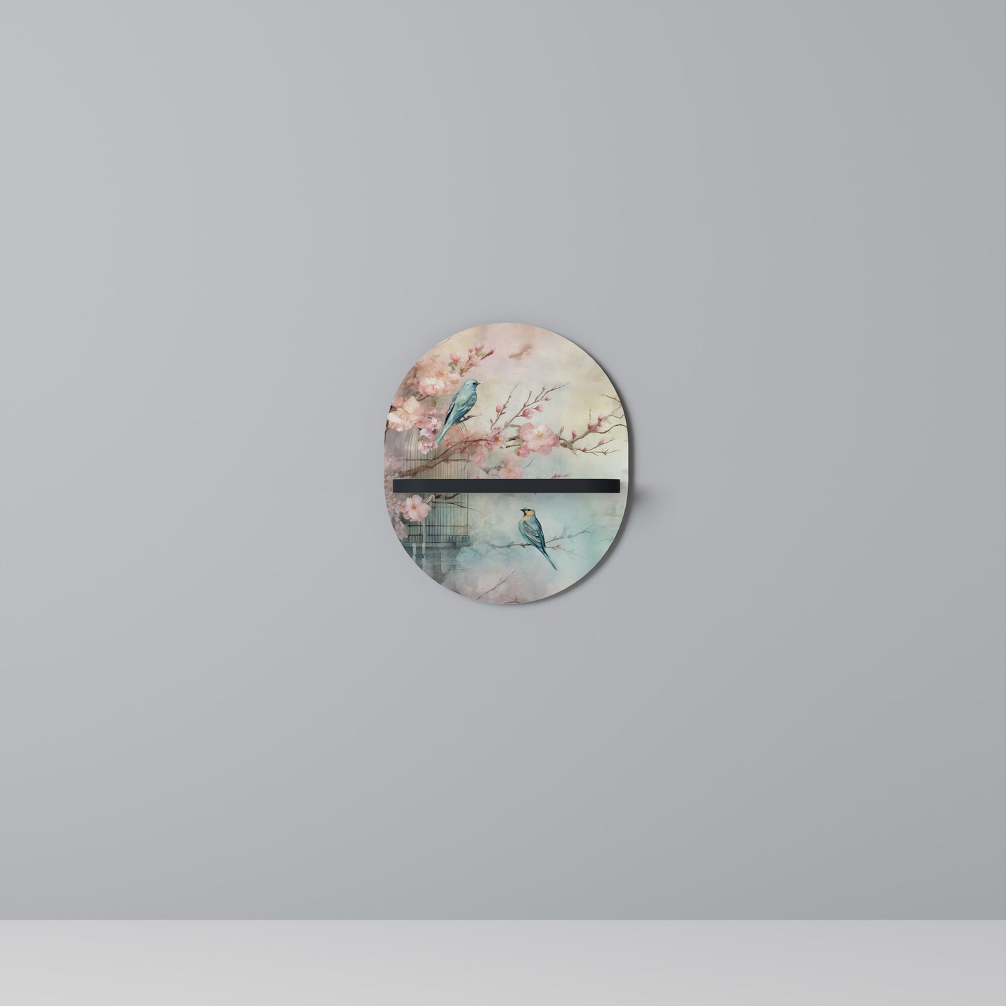 CHERRY BIRDSONG Dekoratives Wandregal