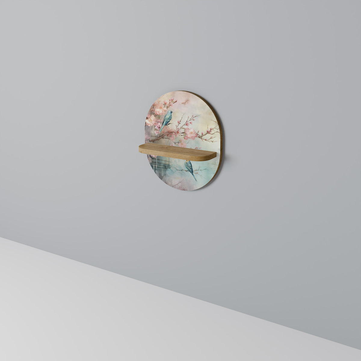 CHERRY BIRDSONG Dekoratives Wandregal