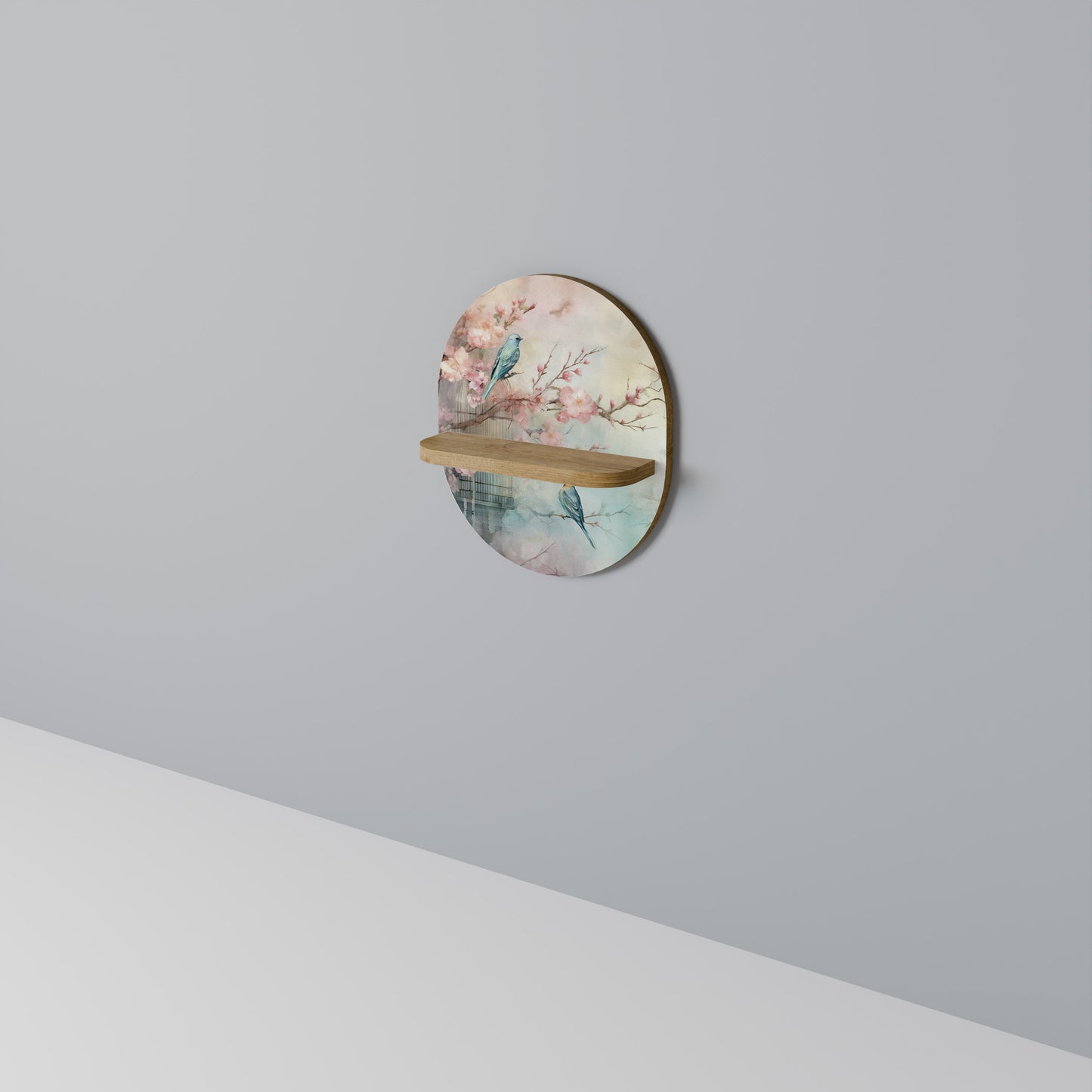 CHERRY BIRDSONG Dekoratives Wandregal