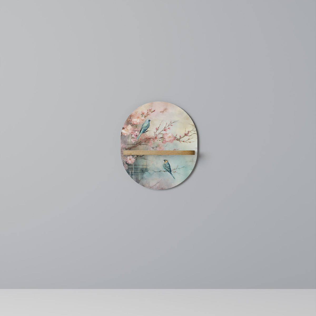 CHERRY BIRDSONG Dekoratives Wandregal