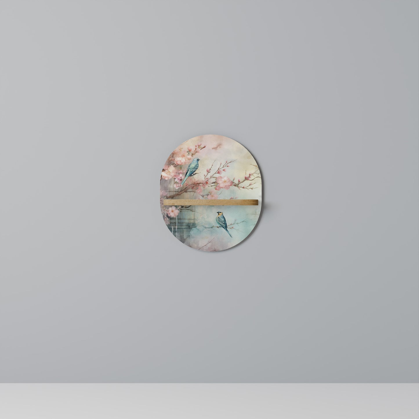 CHERRY BIRDSONG Dekoratives Wandregal