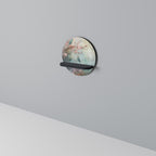 CHERRY BIRDSONG Rundes Kunstregal in Schwarz