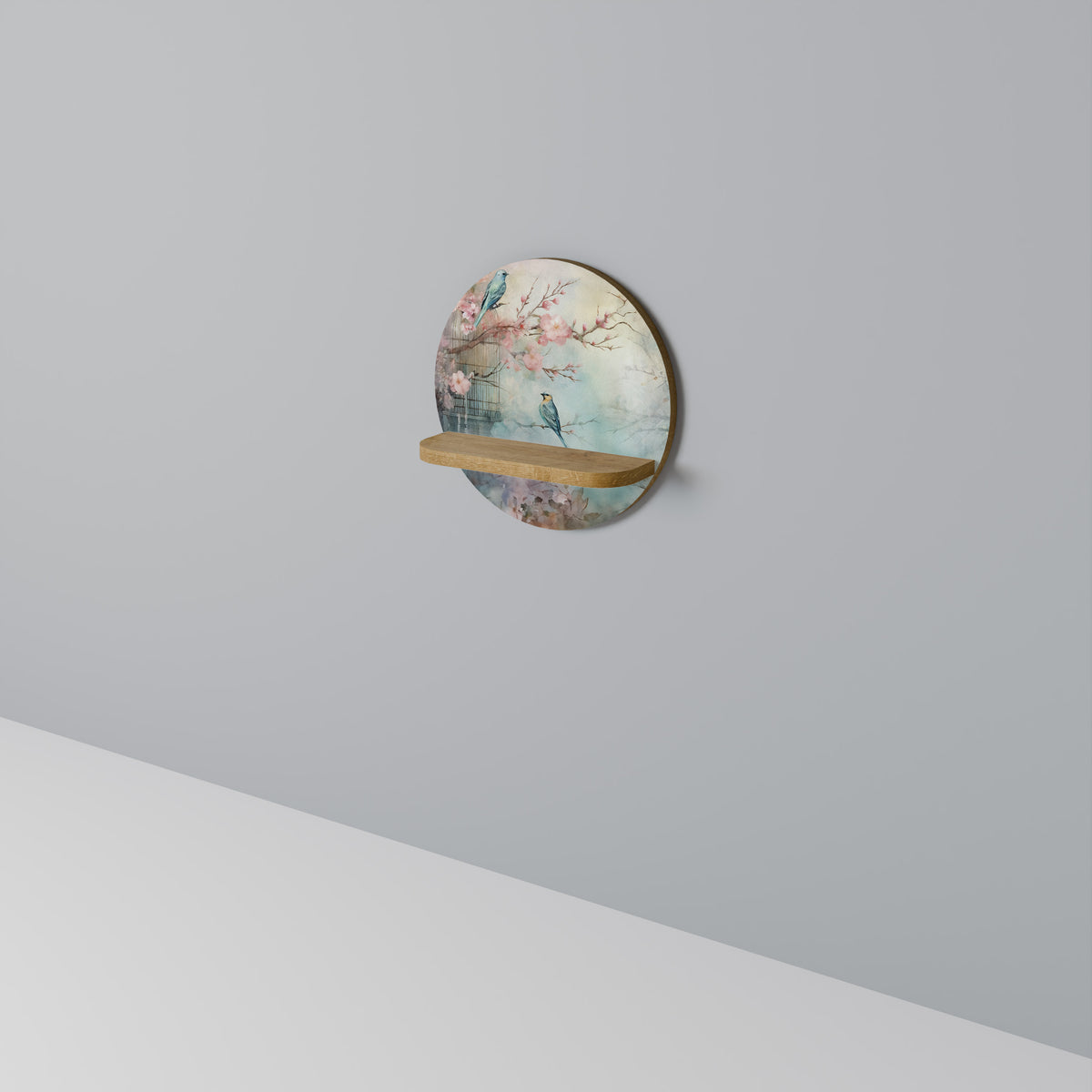 CHERRY BIRDSONG Dekoratives Wandregal