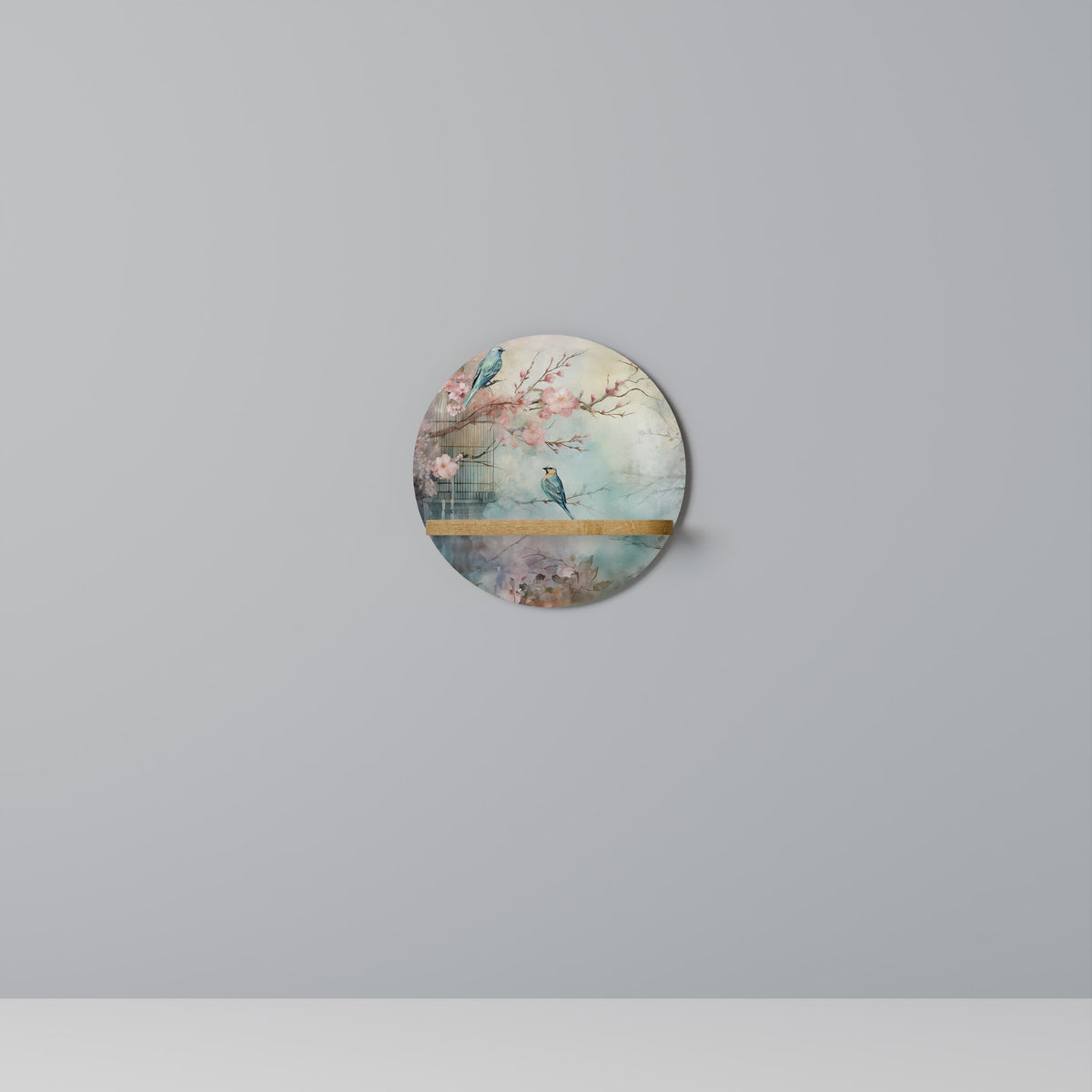 CHERRY BIRDSONG Dekoratives Wandregal