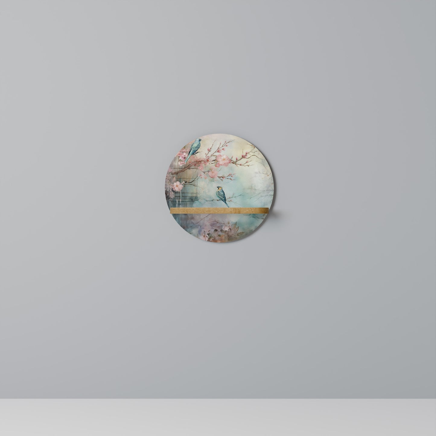 CHERRY BIRDSONG Dekoratives Wandregal