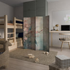 CHERRY BIRDSONG Dekorativer Paravent - 4-teilig