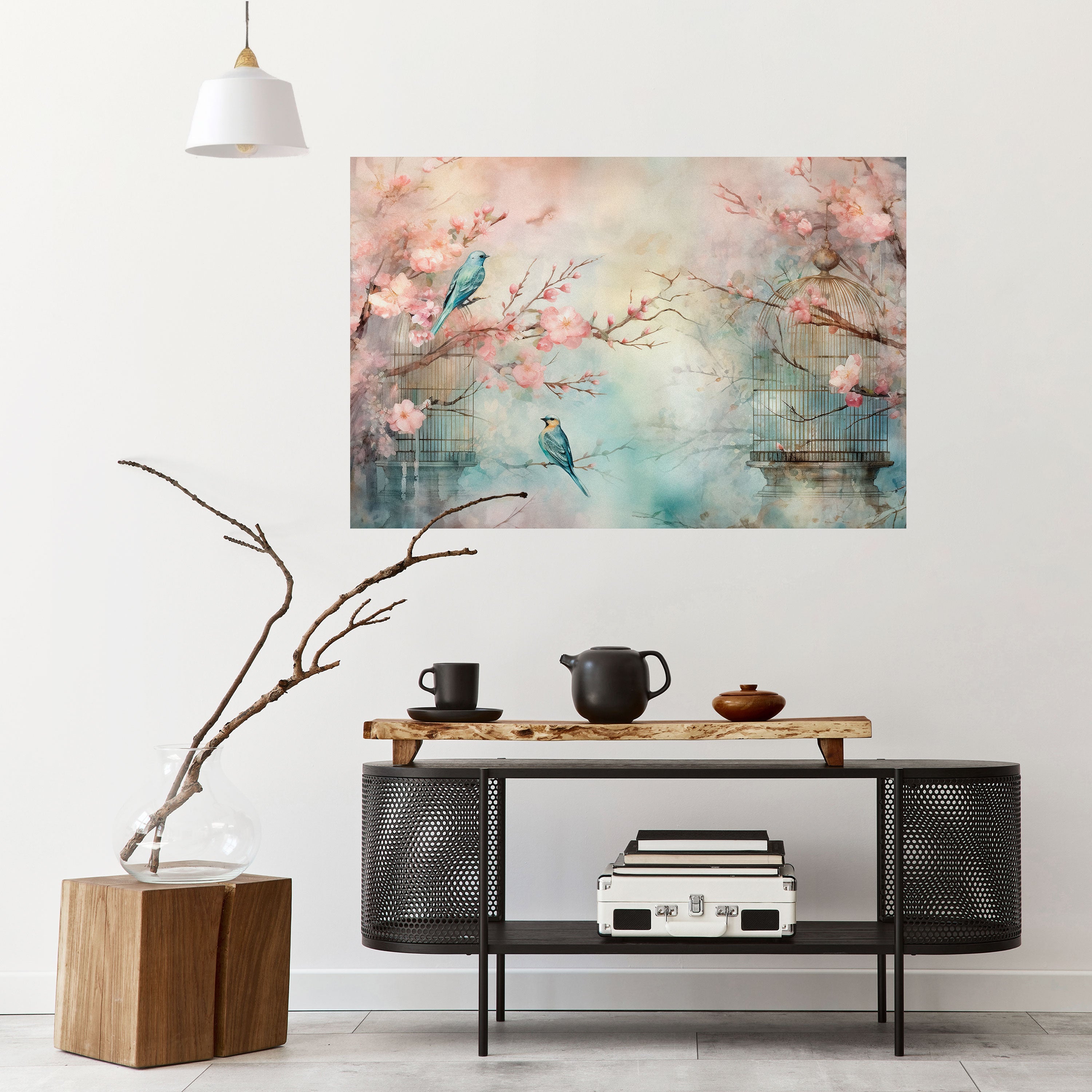 CHERRY BIRDSONG Horizontales Poster zum Abziehen und Aufkleben
