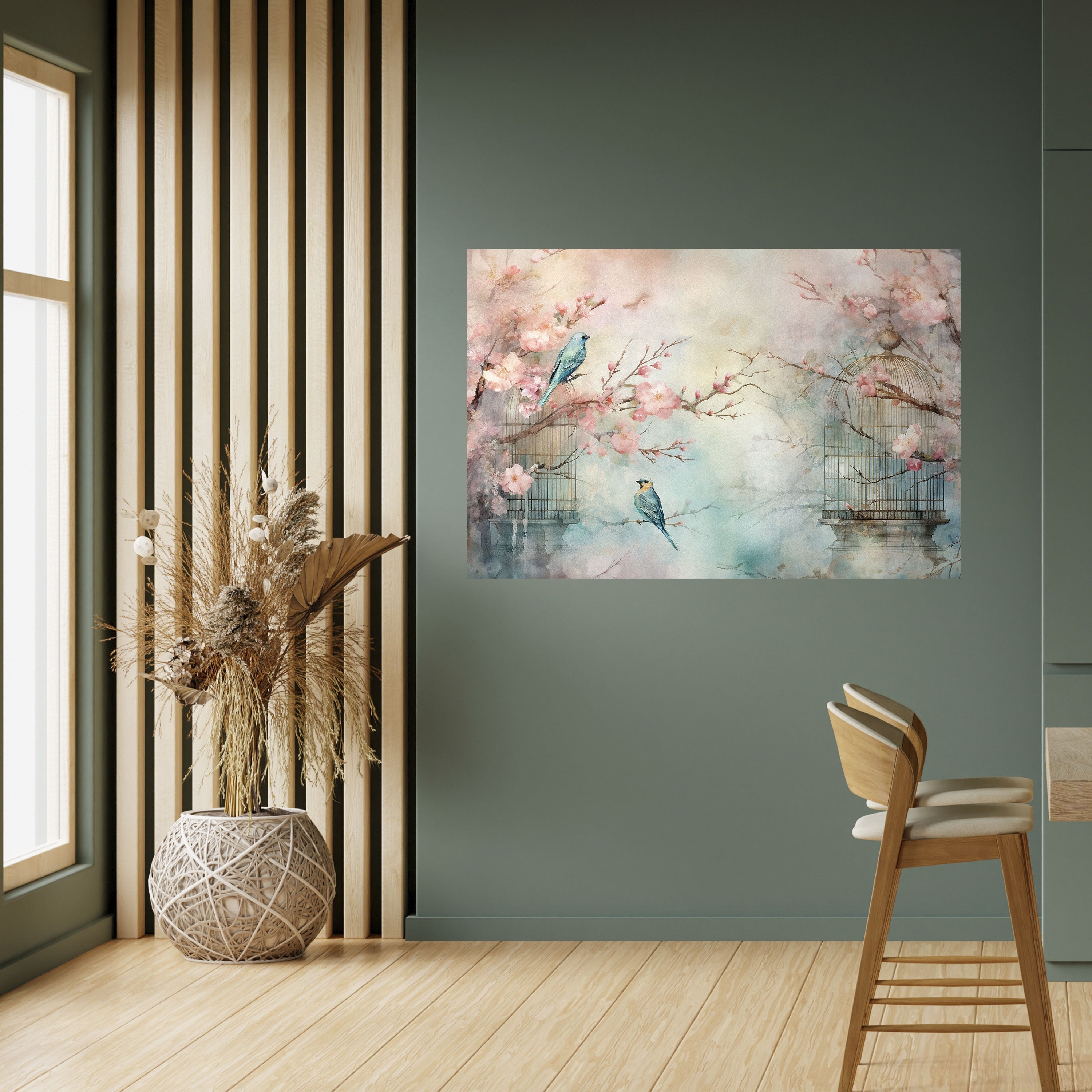 CHERRY BIRDSONG Horizontales Poster zum Abziehen und Aufkleben