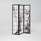 JAPANESE BLOSSOMS 3-Panel Room Divider