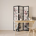 JAPANESE BLOSSOMS Decorative 3-Panel Room Divider