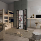 JAPANESE BLOSSOMS Decorative 3-Panel Room Divider