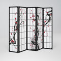 JAPANESE BLOSSOMS Decorative 5-Panel Room Divider