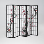 JAPANESE BLOSSOMS Decorative 5-Panel Room Divider