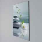 TRANQUIL STONE BALANCE Vertical Canvas Print
