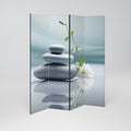 TRANQUIL STONE BALANCE Dekorativer Paravent - 4-teilig