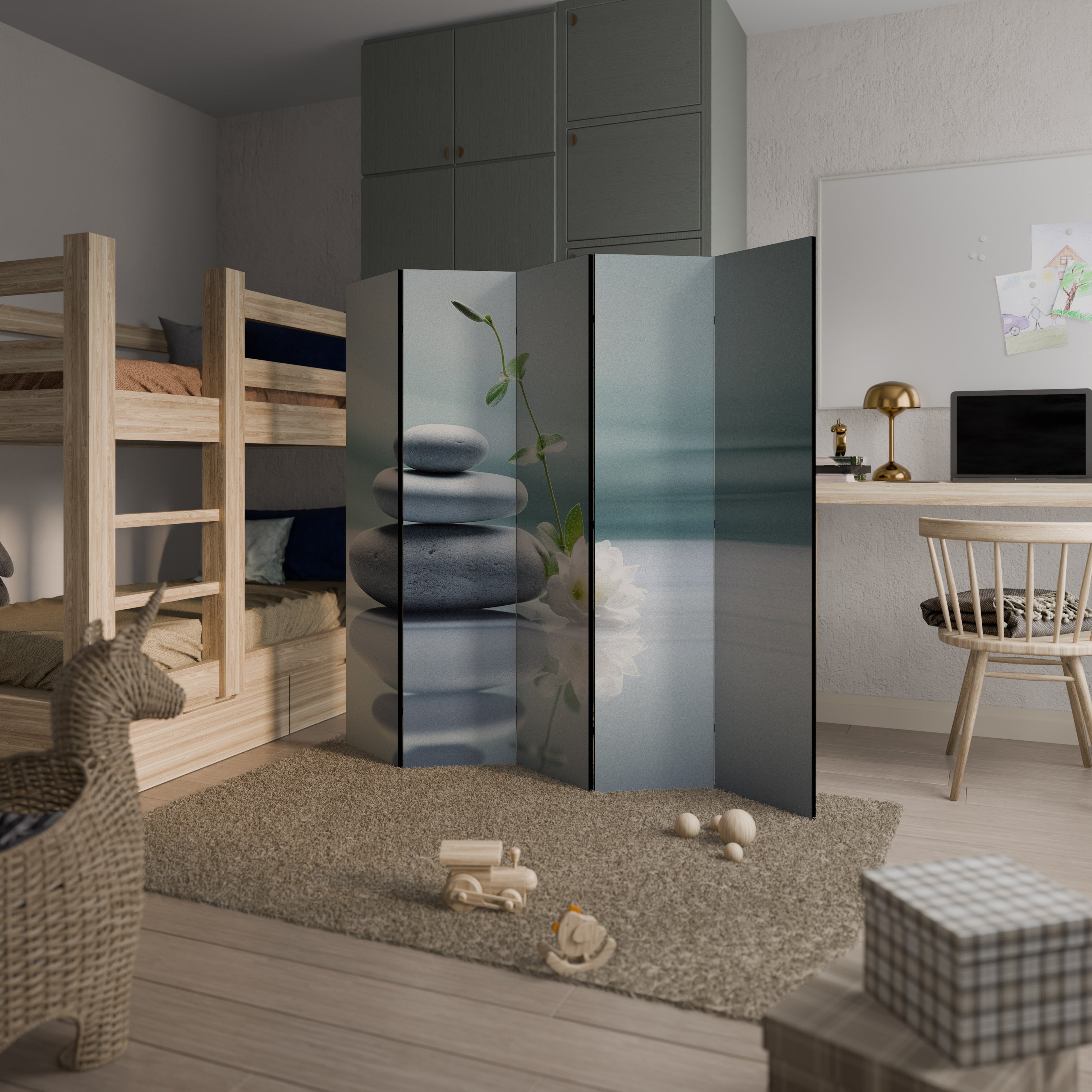 TRANQUIL STONE BALANCE 5-teiliger Paravent