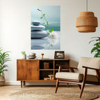 TRANQUIL STONE BALANCE Selbstklebendes Poster - Hochformat