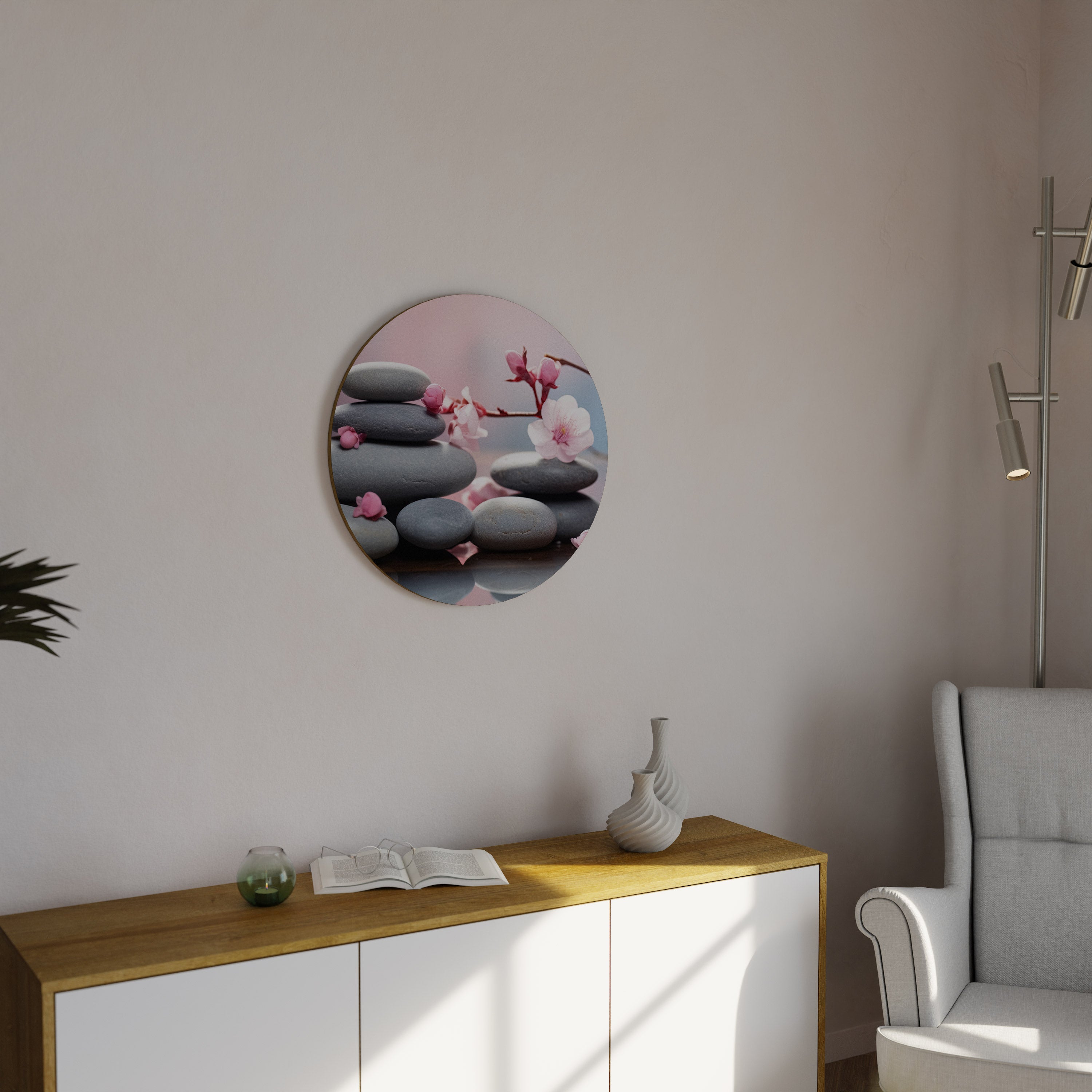 BALANCE OF NATURE Runde Wandkunst