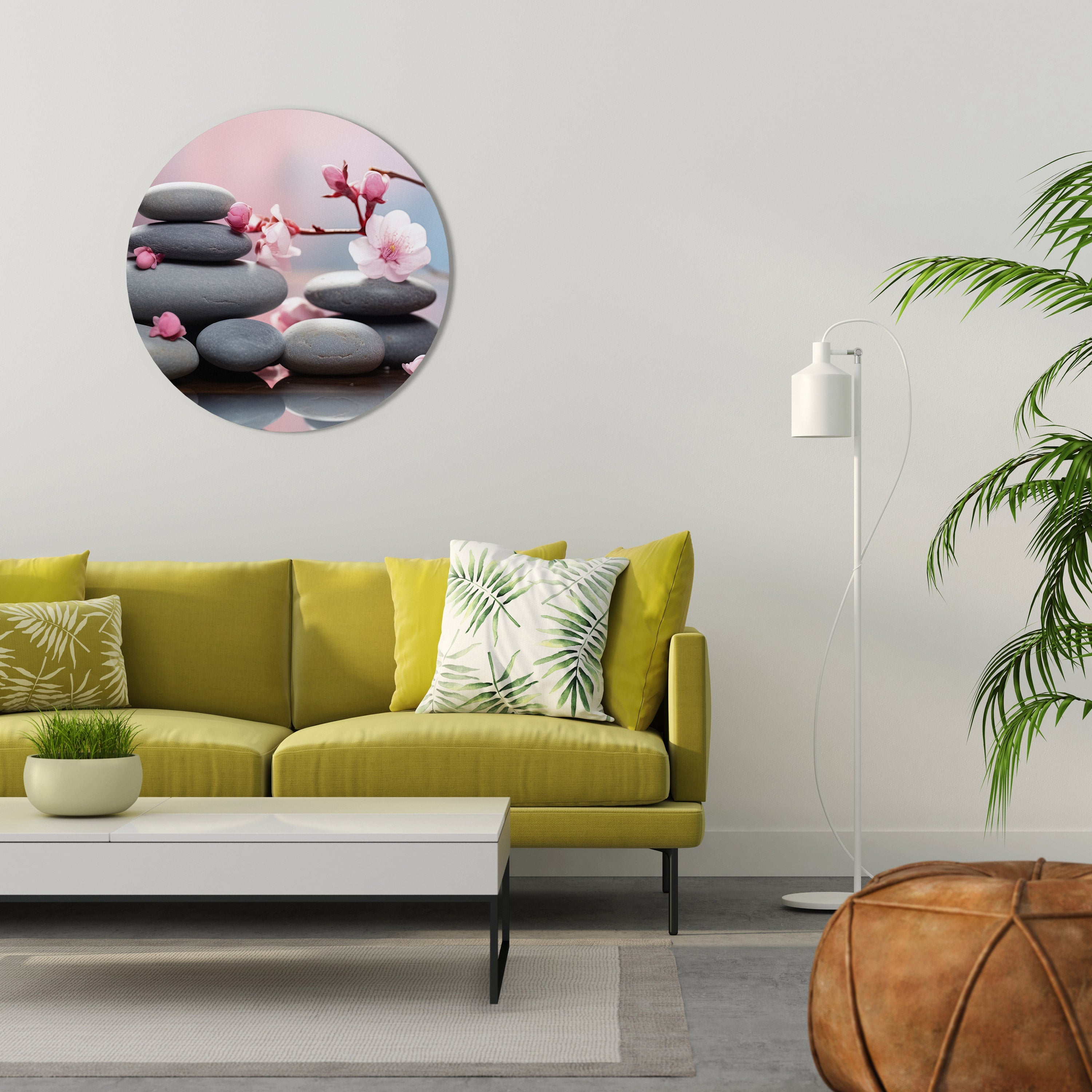 BALANCE OF NATURE Runde Wandkunst