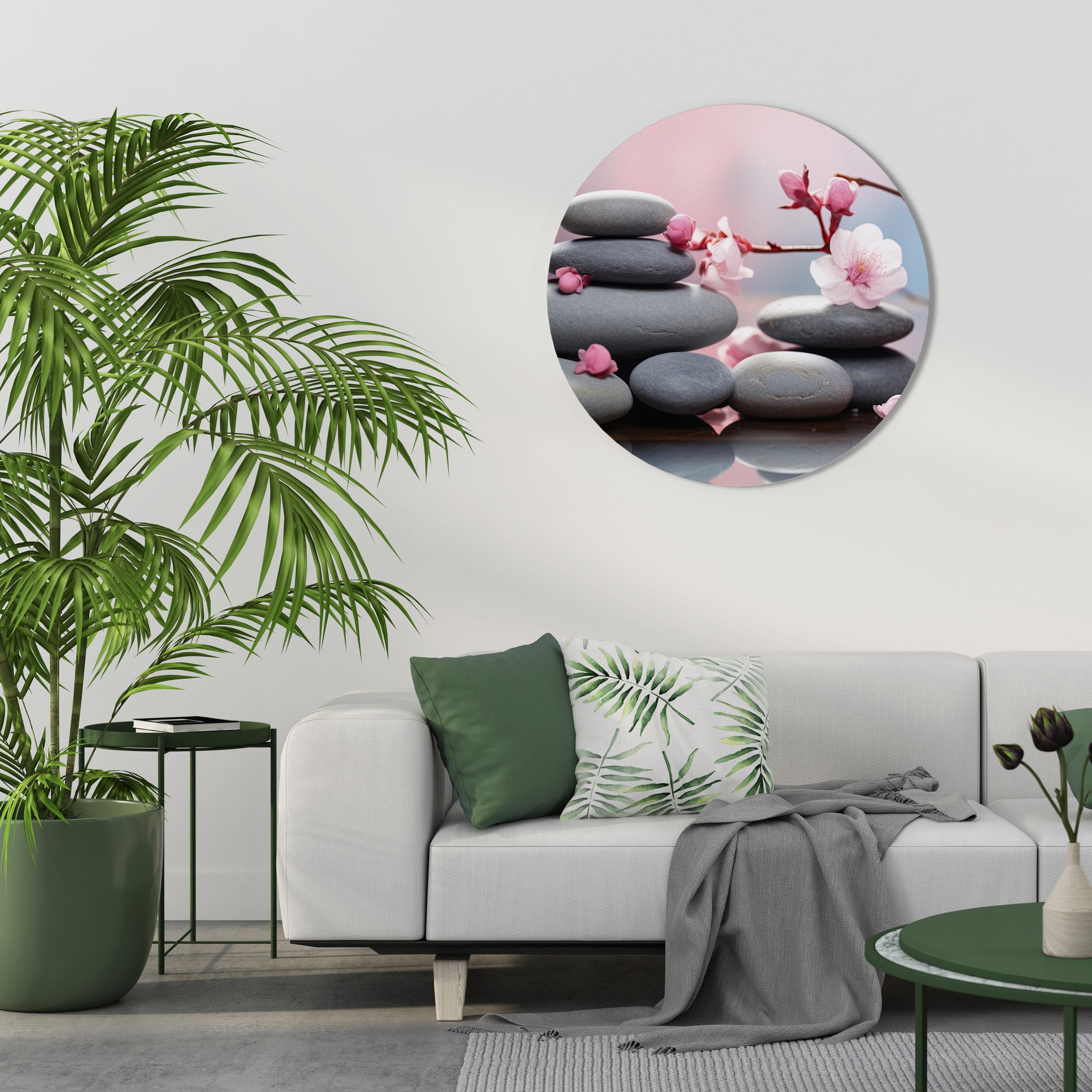 BALANCE OF NATURE Runde Wandkunst