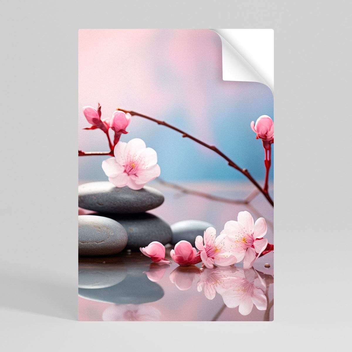 BALANCE OF NATURE Selbstklebendes Poster - Hochformat