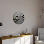 STONES AND BLOSSOMS Round Wall Art
