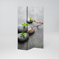 STONES AND BLOSSOMS 3-Panel Room Divider