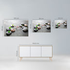 STONES AND BLOSSOMS Selbstklebendes Horizontal-Poster
