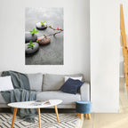 STONES AND BLOSSOMS Selbstklebendes Poster - Hochformat