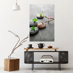 STONES AND BLOSSOMS Selbstklebendes Poster - Hochformat