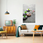 STONES AND BLOSSOMS Selbstklebendes Poster - Hochformat