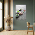 STONES AND BLOSSOMS Selbstklebendes Poster - Hochformat