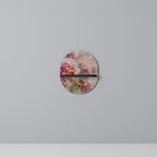 PEONY WHISPER Ovales Kunstregal in Schwarz