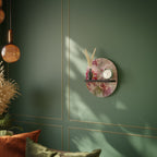 PEONY WHISPER Ovales Kunstregal in Schwarz