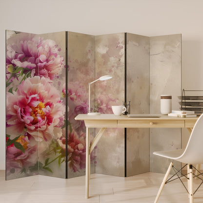 PEONY WHISPER 6-teiliger Paravent
