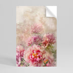 PEONY WHISPER Selbstklebendes Poster - Hochformat