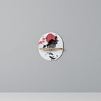 CHERRY SHADOWS Ovales Kunstregal in Eiche-Optik