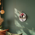 CHERRY SHADOWS Ovales Kunstregal in Eiche-Optik