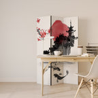 CHERRY SHADOWS 3-teiliger Paravent