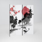 CHERRY SHADOWS 4-Panel Room Divider