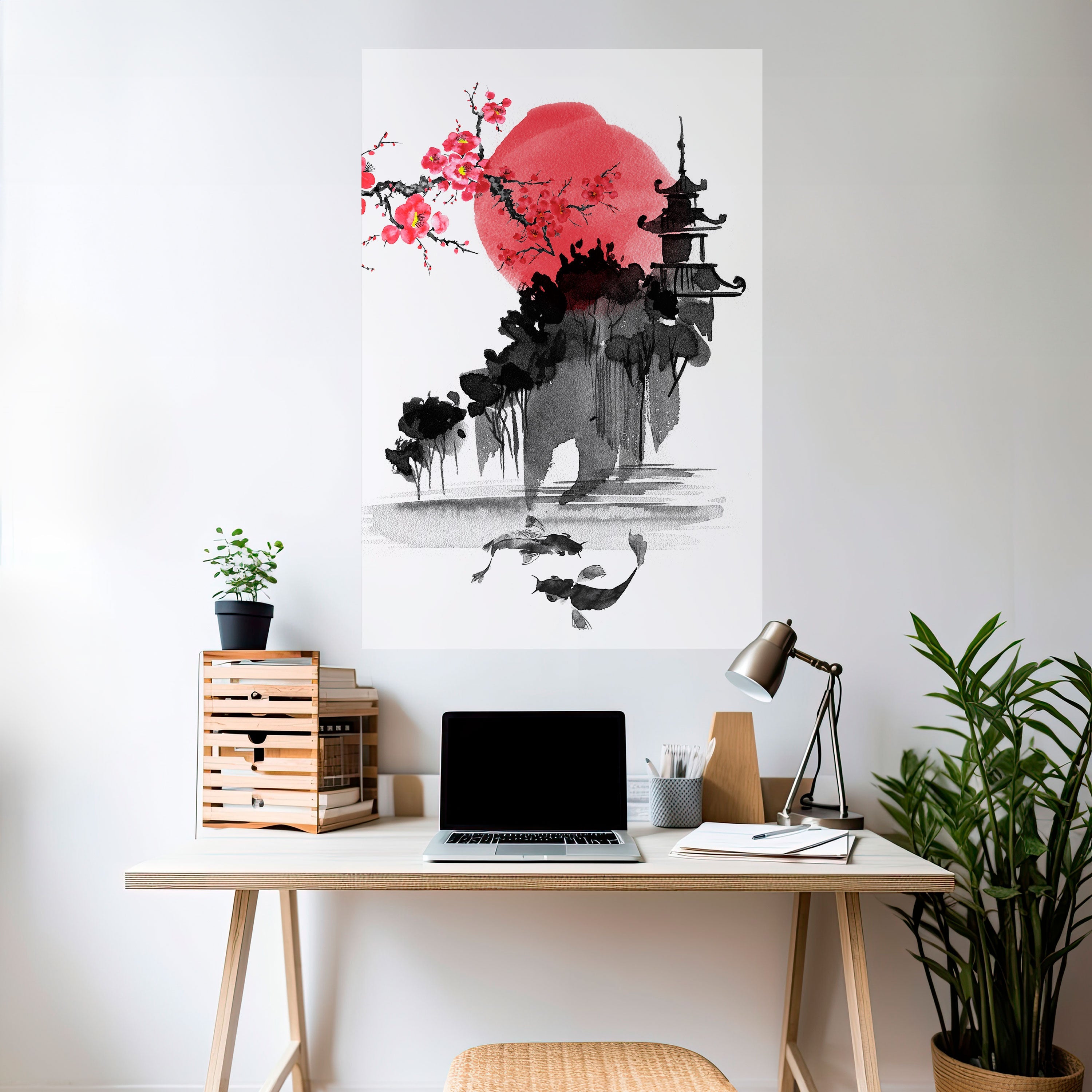 CHERRY SHADOWS Vertikales Poster zum Abziehen und Aufkleben