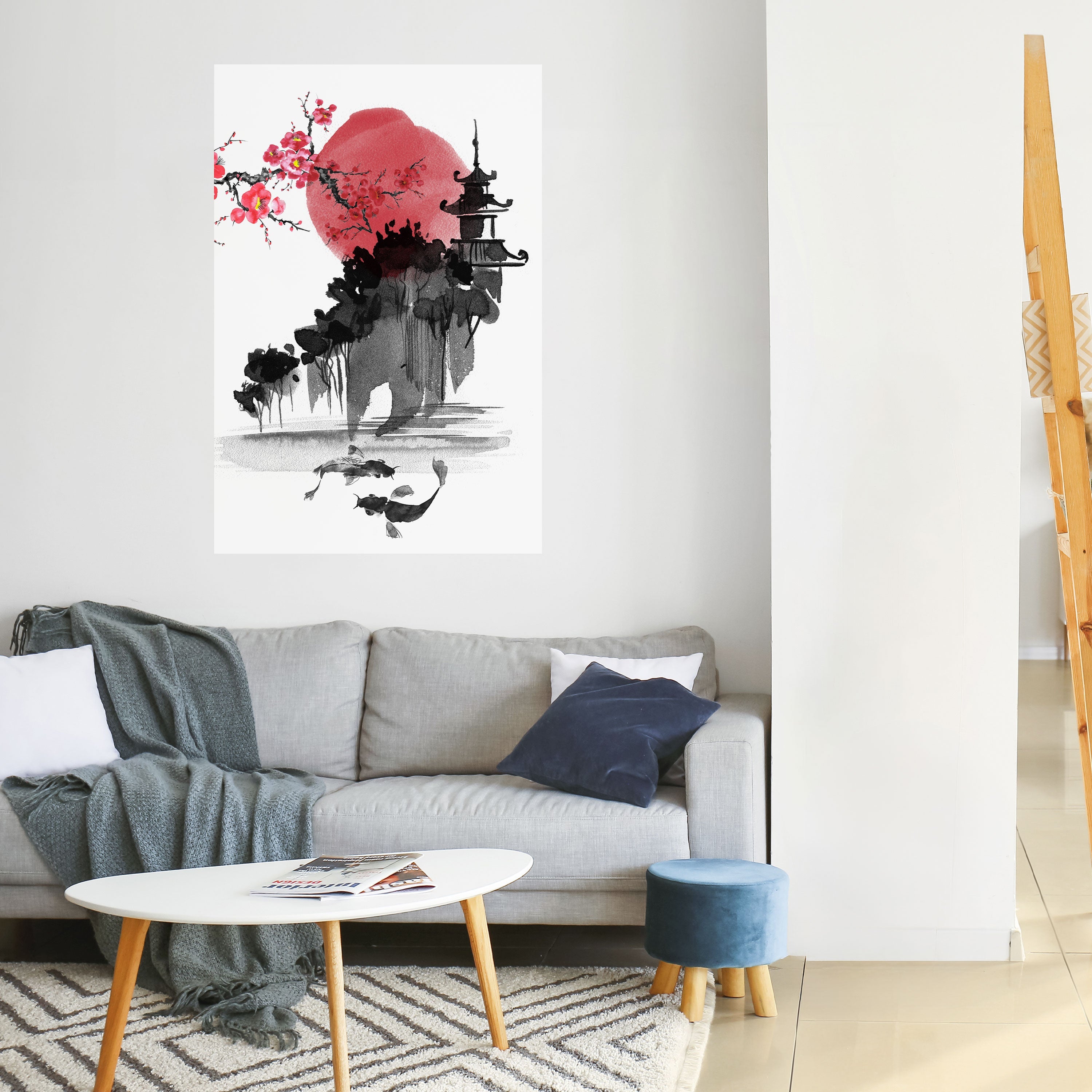 CHERRY SHADOWS Vertikales Poster zum Abziehen und Aufkleben