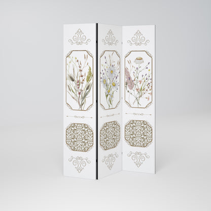 ELEGANT BOTANICAL TAPESTRY 3-teiliger Paravent