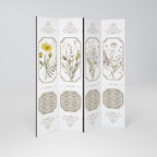 ELEGANT BOTANICAL TAPESTRY Dekorativer Paravent - 4-teilig